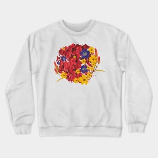 Flower colourful cute pattern Crewneck Sweatshirt